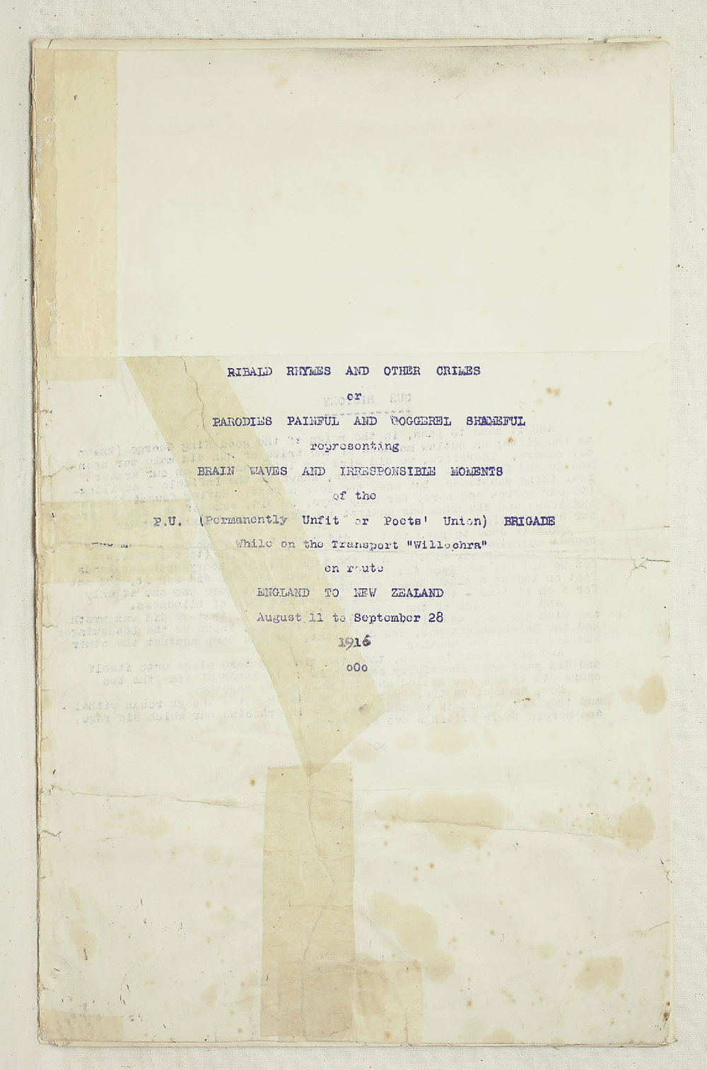 Ribald Rhymes