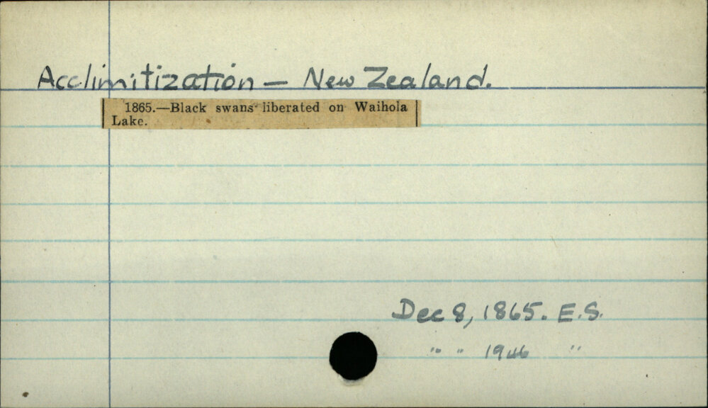 Acclimatization - New Zealand