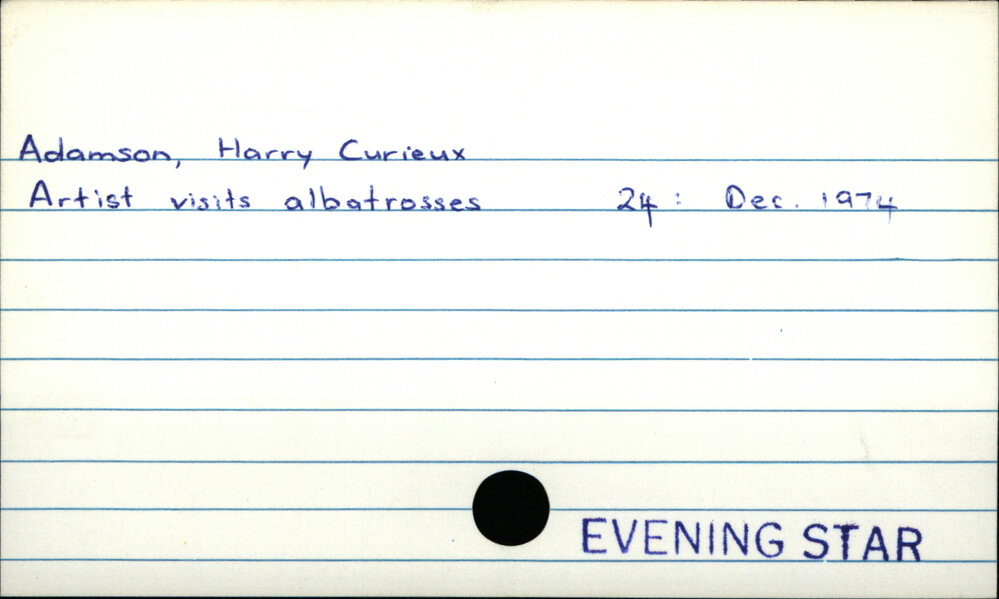 Adamson, Harry Curieux 
