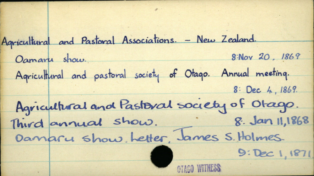 Agricultural and Pastoral Associations - New Zealand 