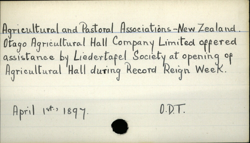 Agricultural and Pastoral Associations - New Zealand