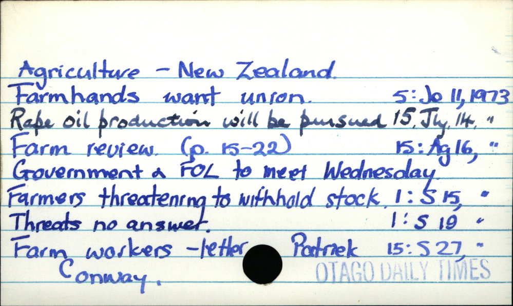 Agriculture - New Zealand 