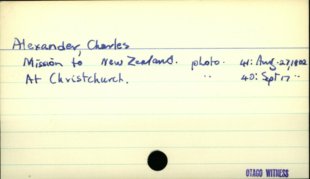 Alexander, Charles