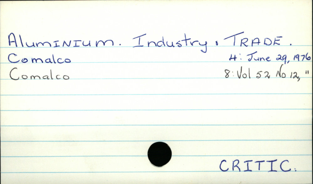 Aluminium industry and trade