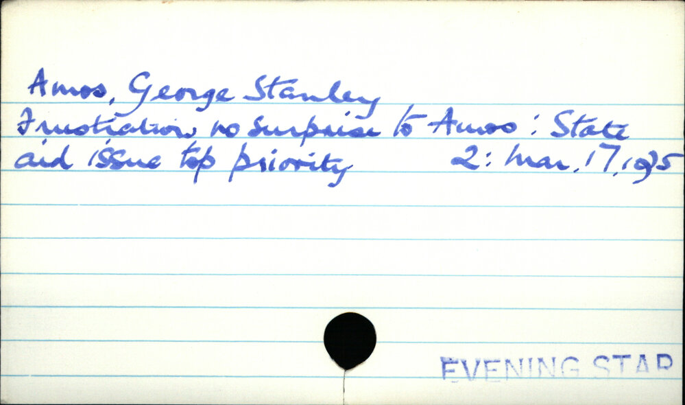 Amos, George Stanley 