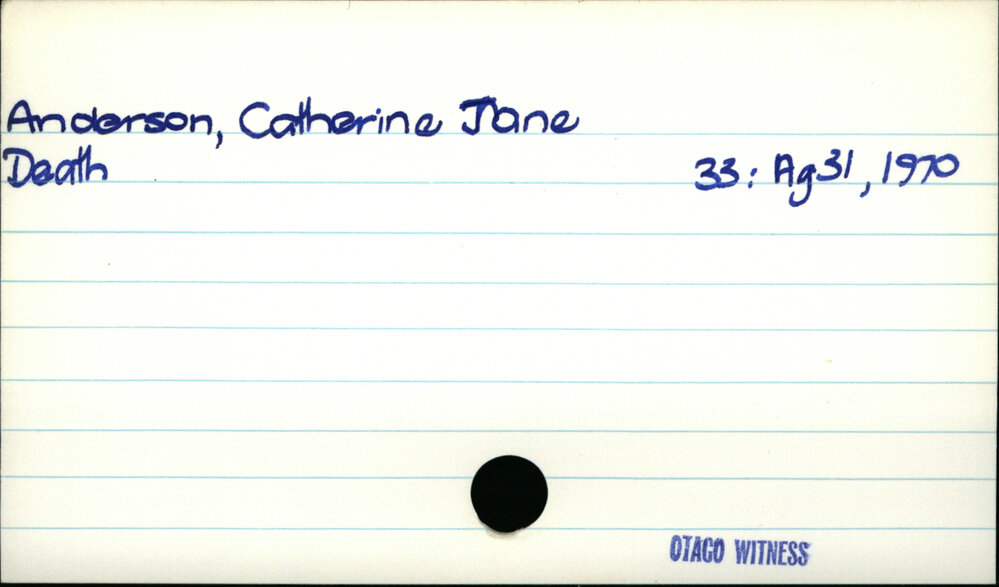 Anderson, Catherine Jane 