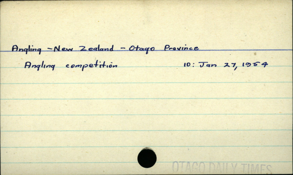 Angling - New Zealand - Otago Province