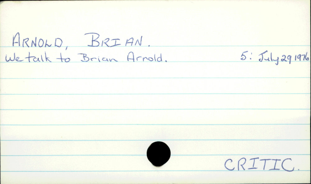 Arnold, Brian