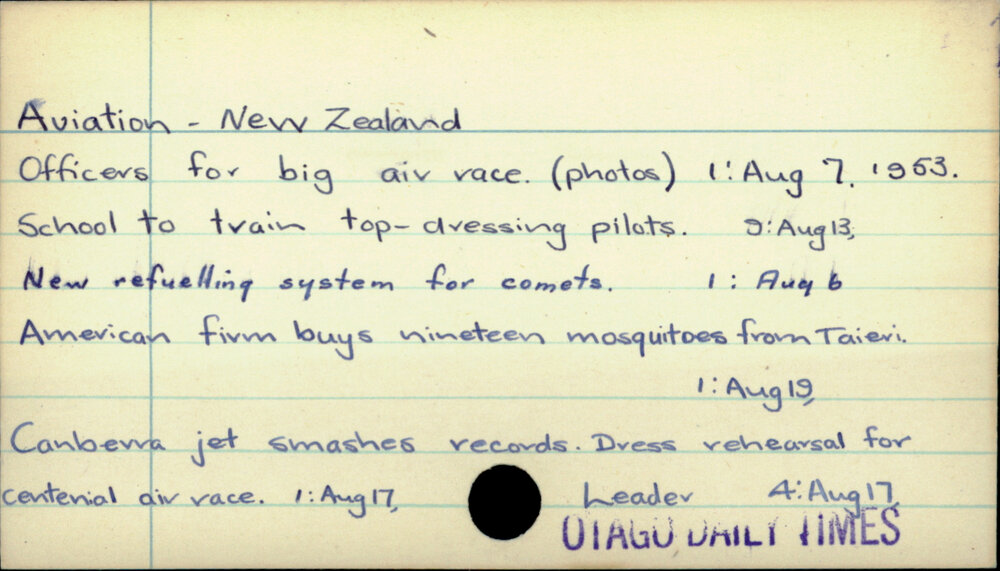 Aviation - New Zealand 