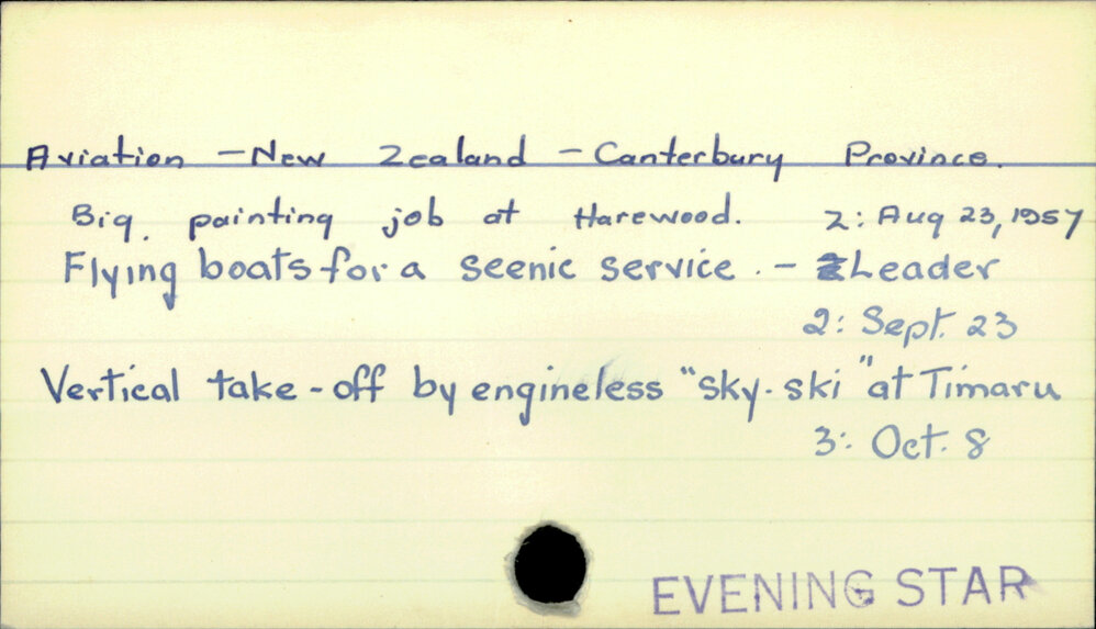 Aviation - New Zealand - Canterbury Province