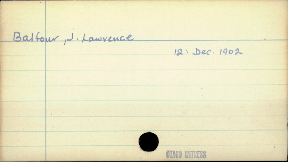 Balfour, J. Lawrence