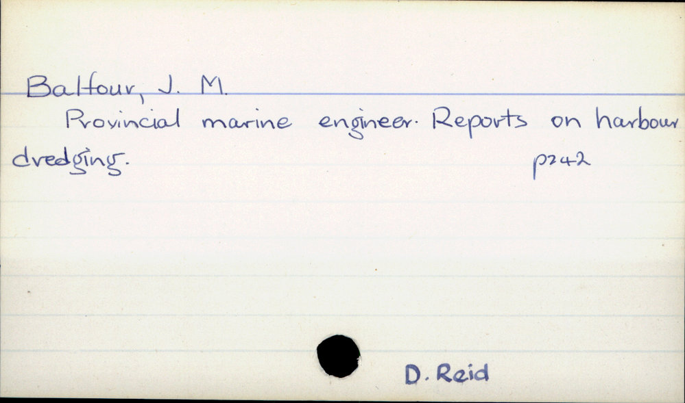 Balfour, J. M. 