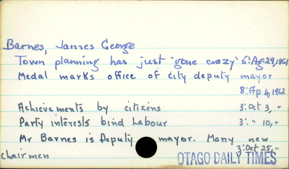 Barnes, James George