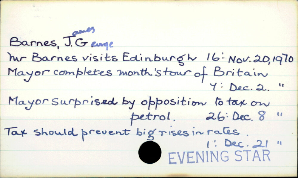 Barnes, James George