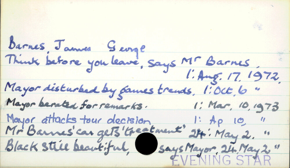 Barnes, James George