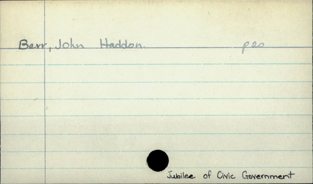 Barr, John Haddon 