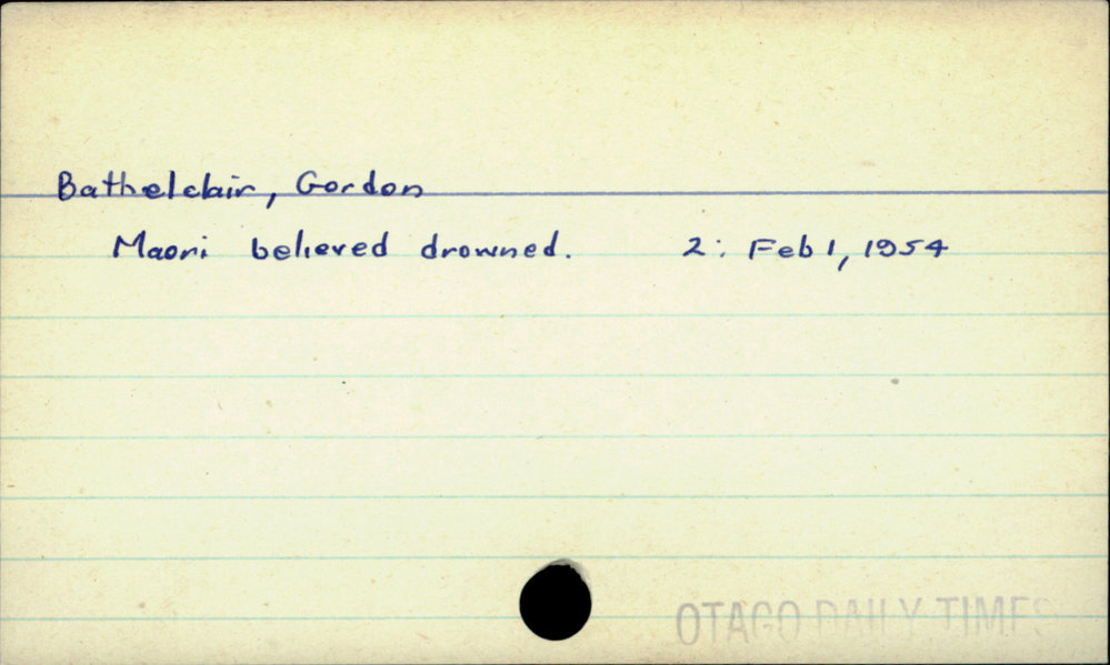 Bathelclair, Gordon