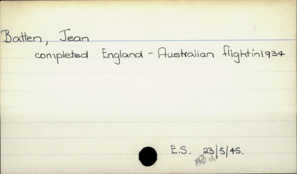 Batten, Jean 