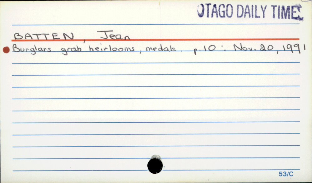 BATTEN, Jean