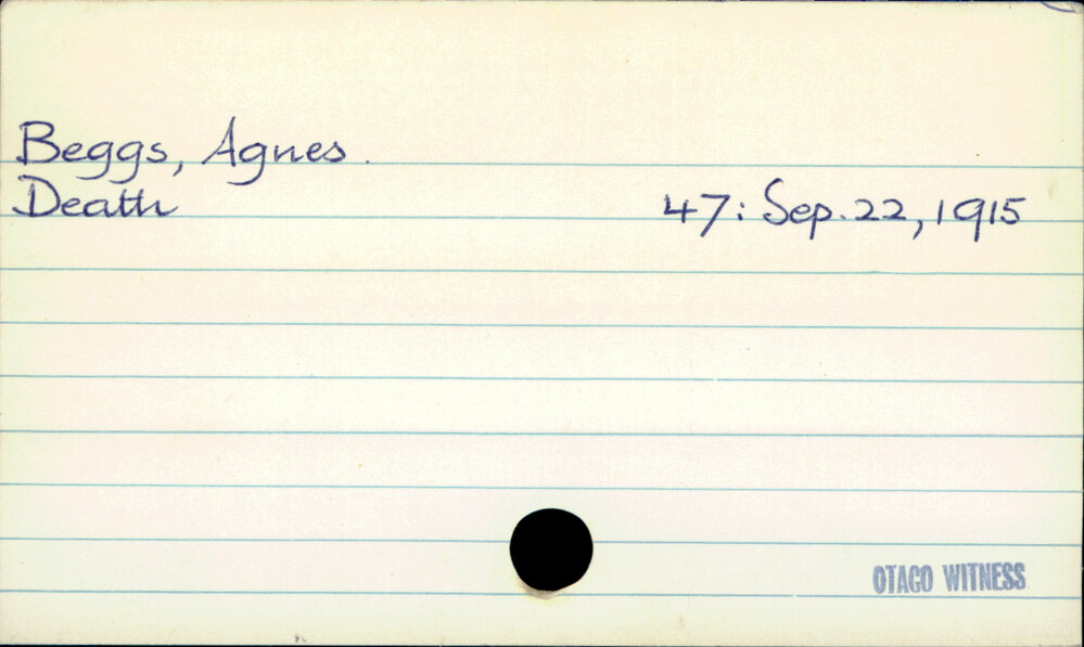 Beggs, Agnes