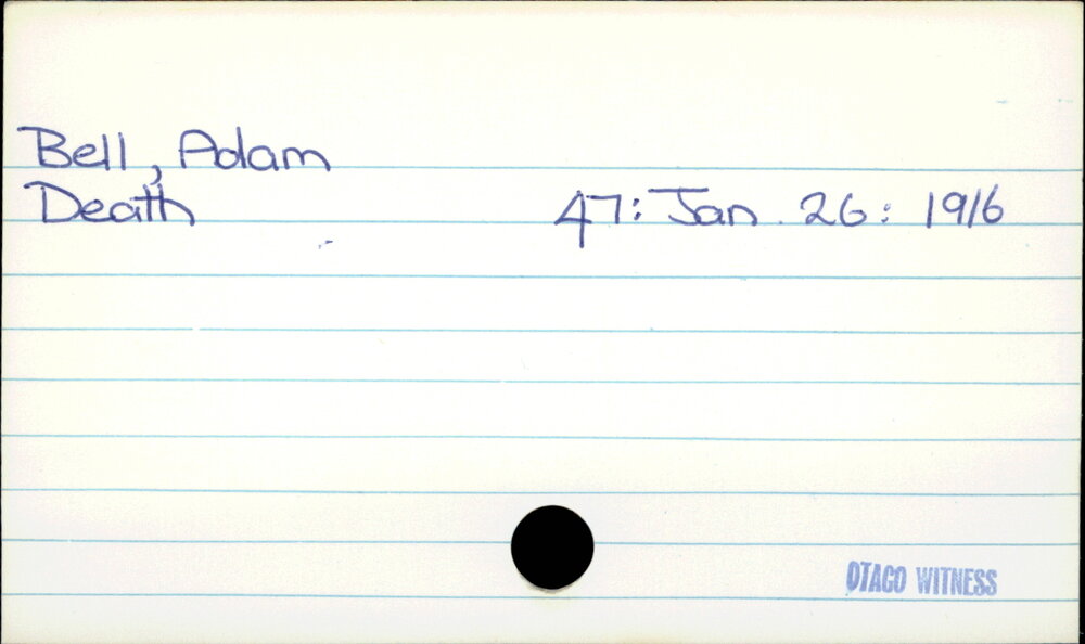 Bell, Adam