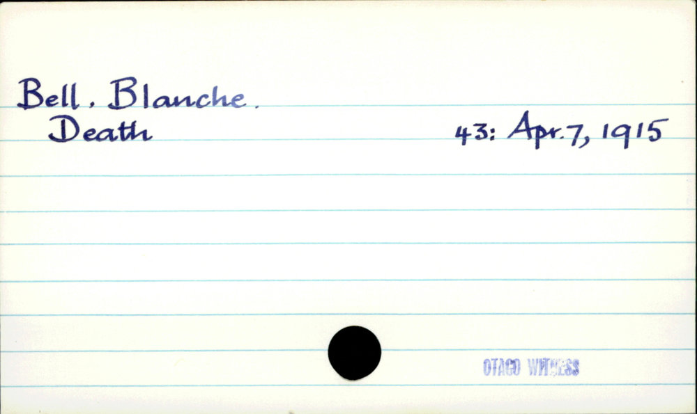Bell, Blanche