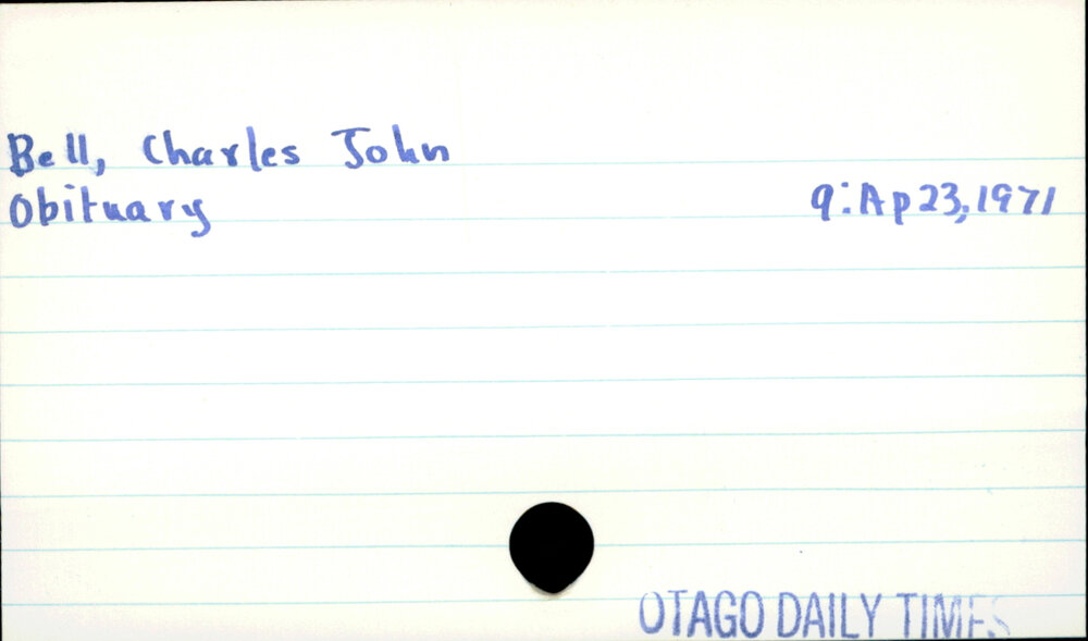 Bell, Charles John