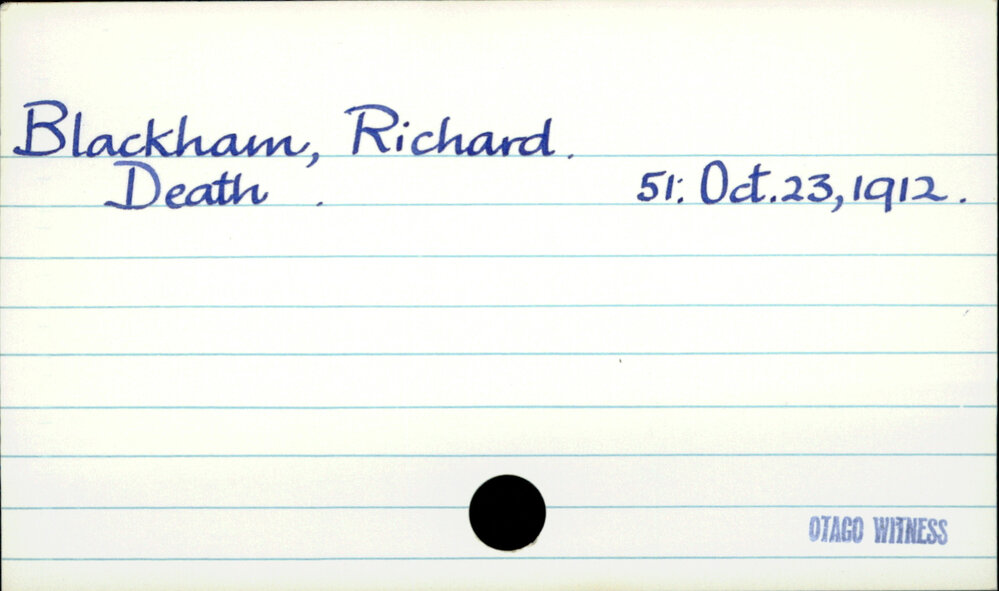 Blackham, Richard