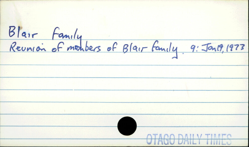 Blair family