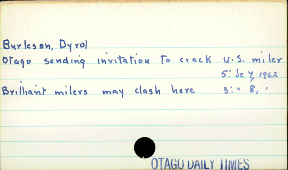 Burleson, Dyrol
