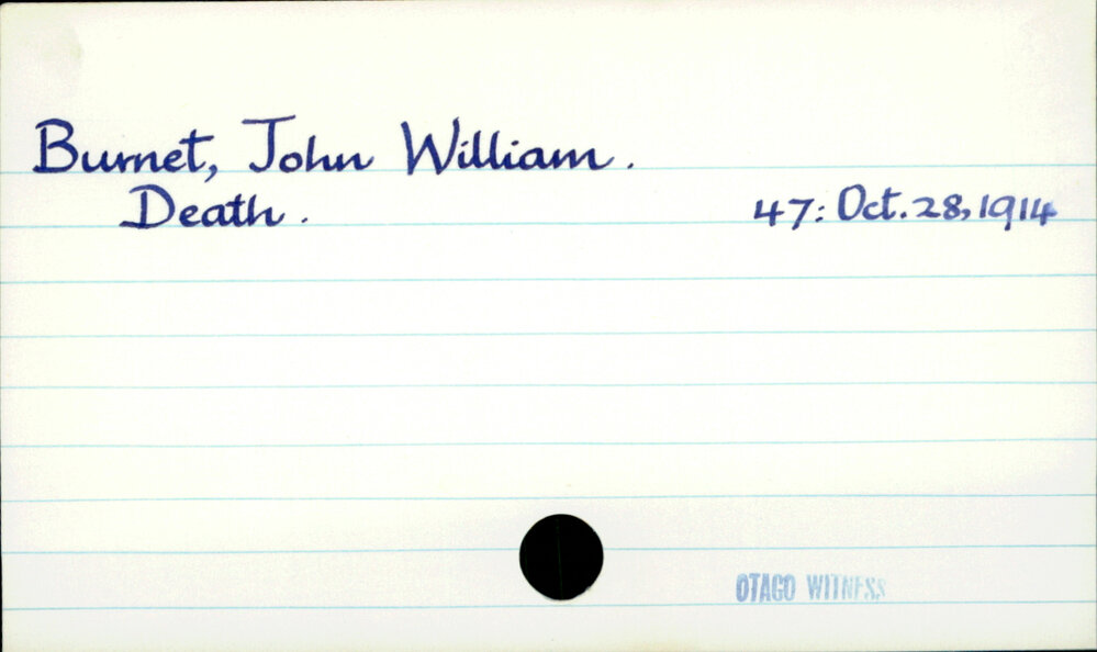 Burnet, John William