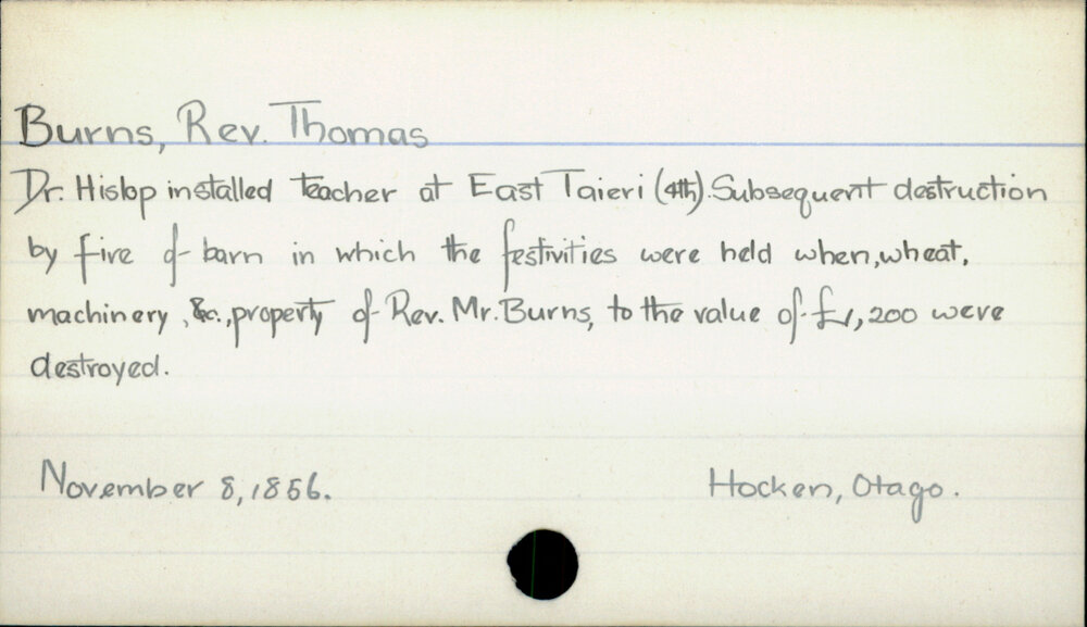 Burns, Rev. Thomas 