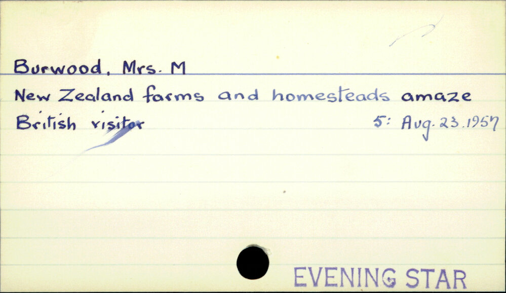 Burwood, Mrs. M.