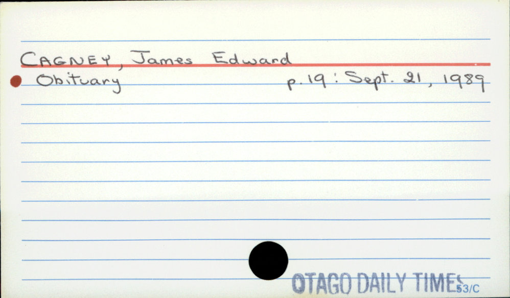 Cagney, James Edward