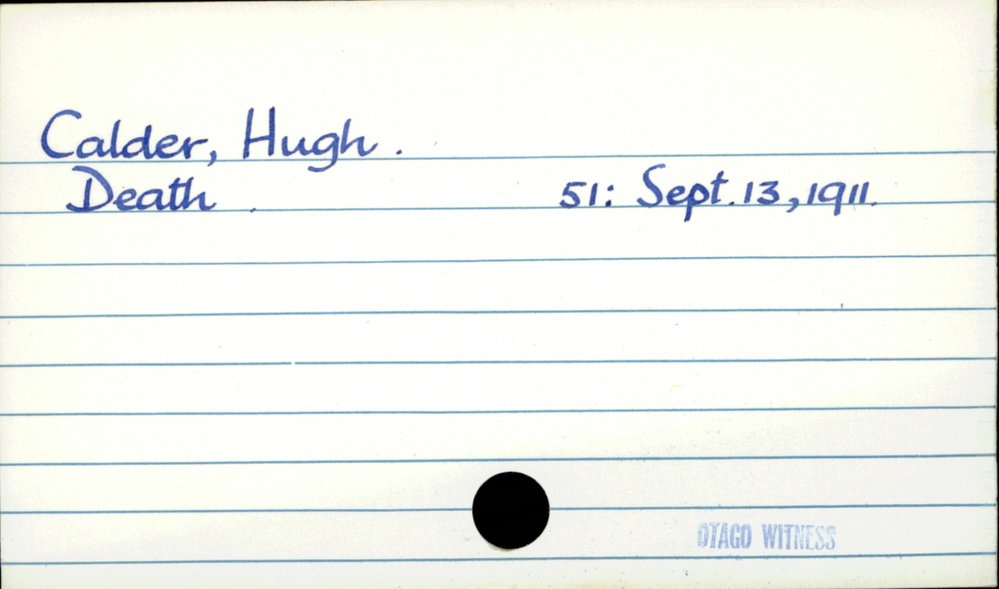 Calder, Hugh