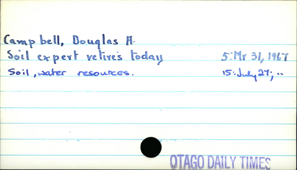 Campbell, Douglas A.