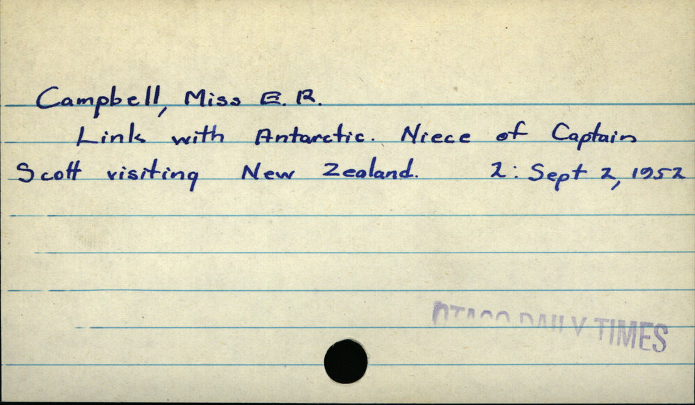Campbell, Miss E.R.