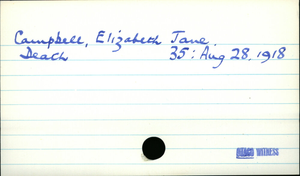 Campbell, Elizabeth Jane