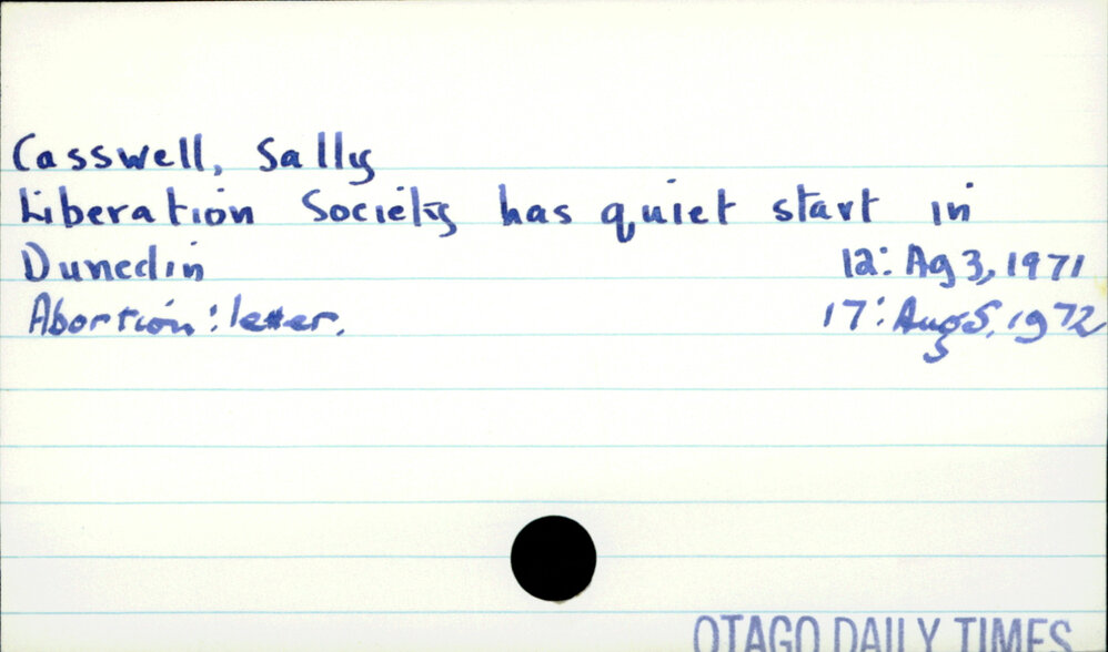Casswell, Sally