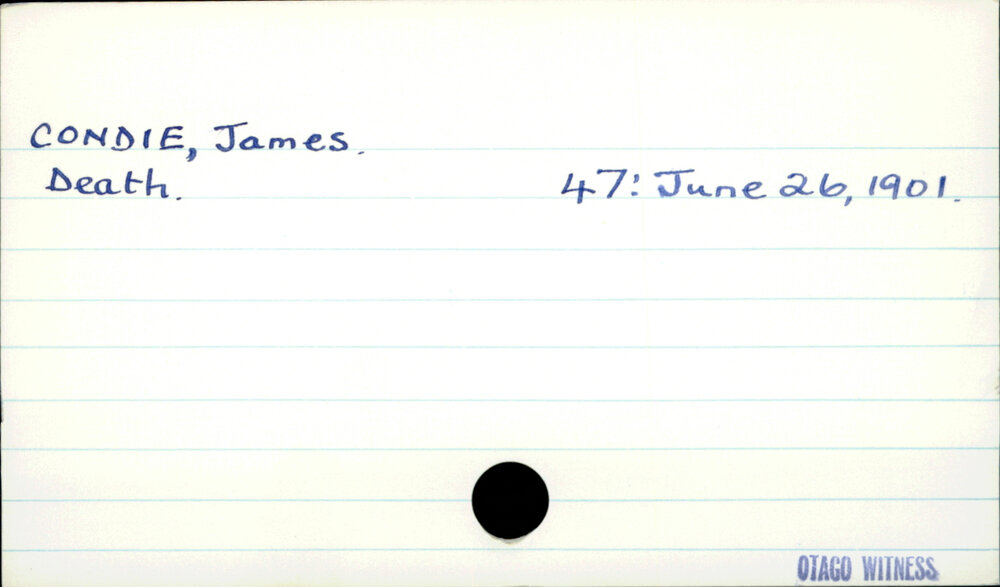 CONDIE, James.