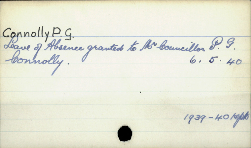 Connolly, P. G.