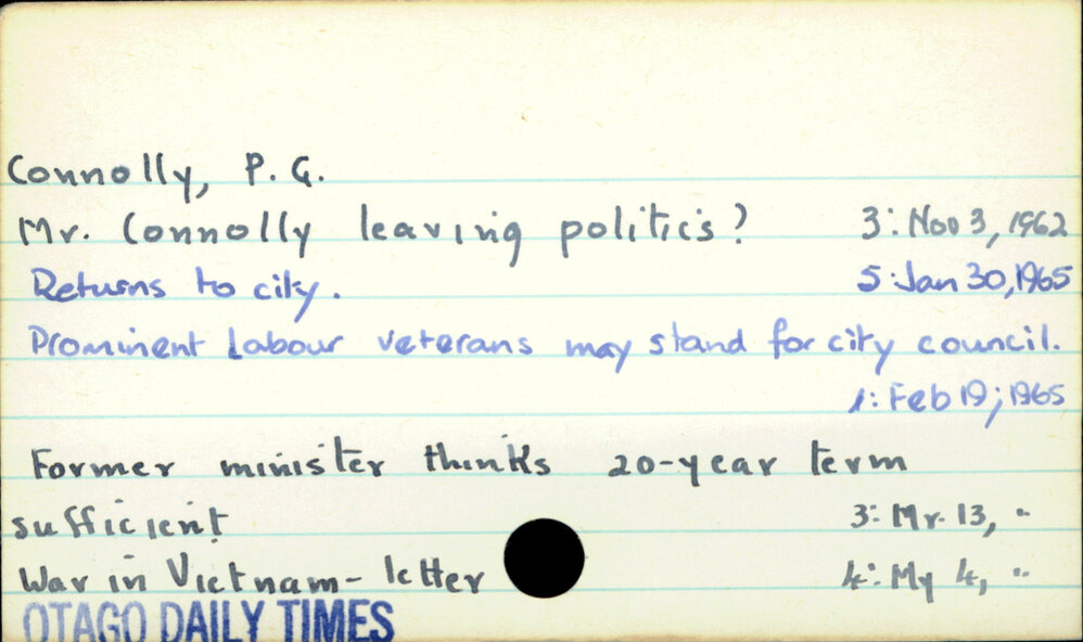 Connolly, P. G.