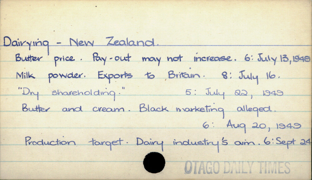 Dairying - New Zealand.