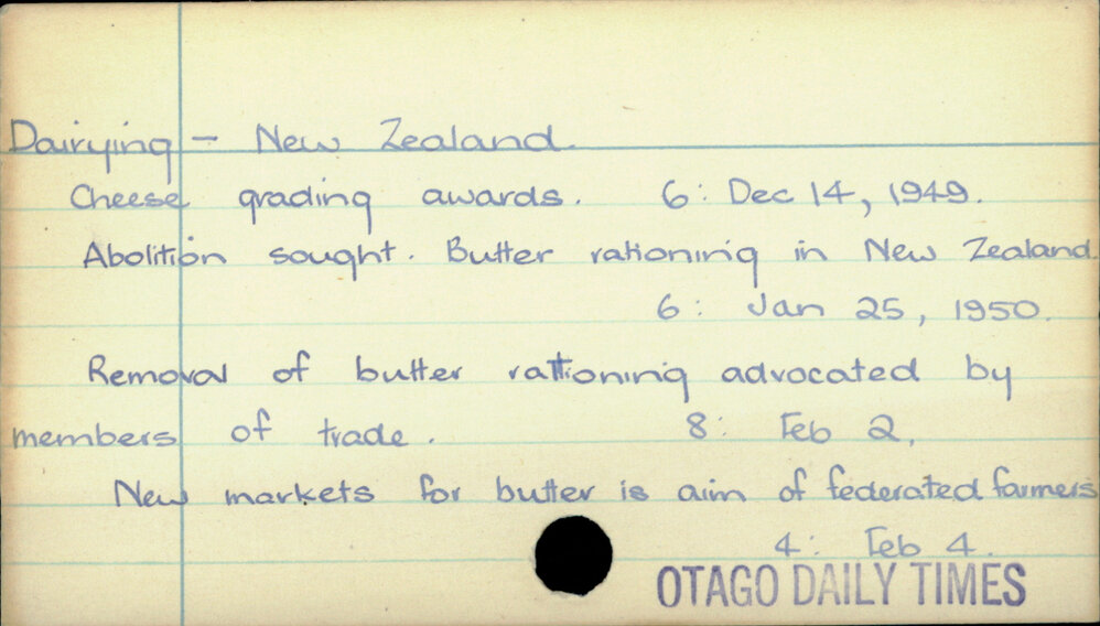 Dairying - New Zealand.