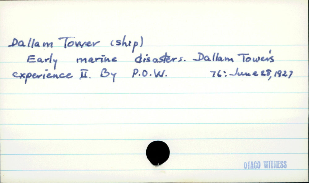 Dallam Tower (ship)