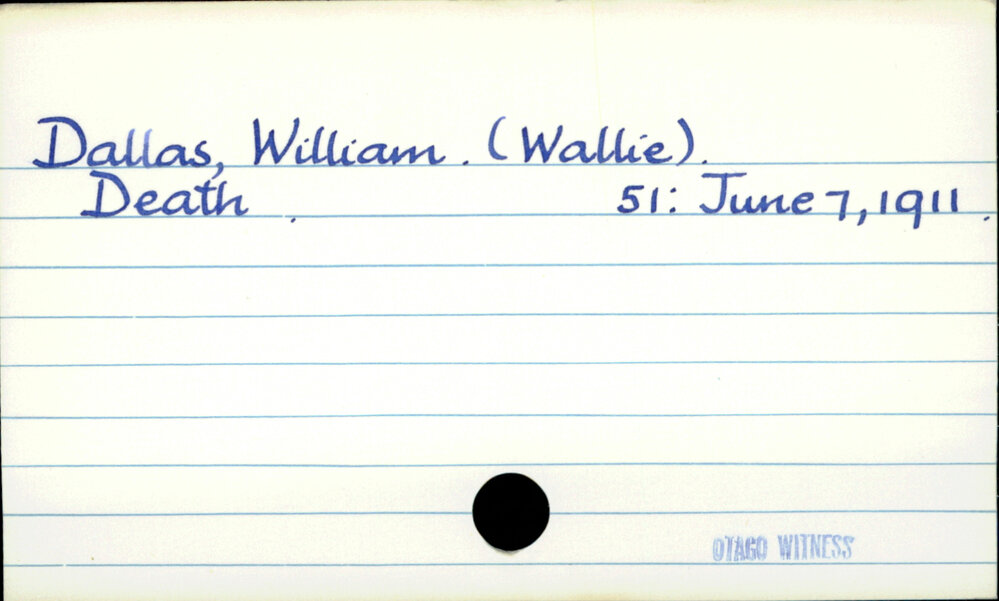 Dallas, William (Wallie)