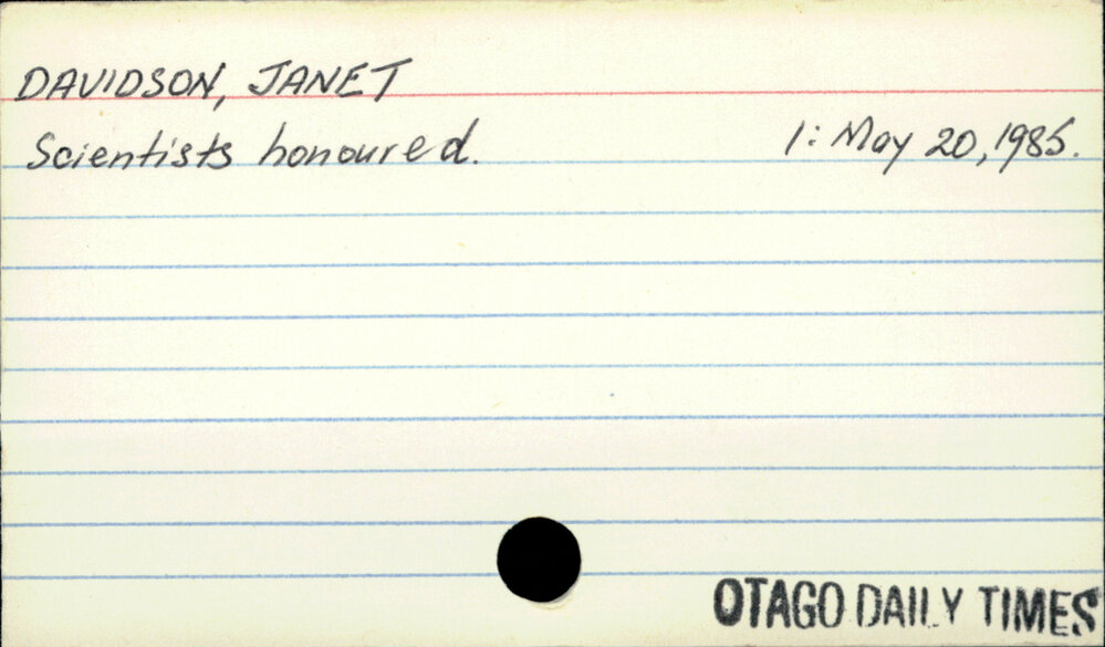 DAVIDSON, JANET