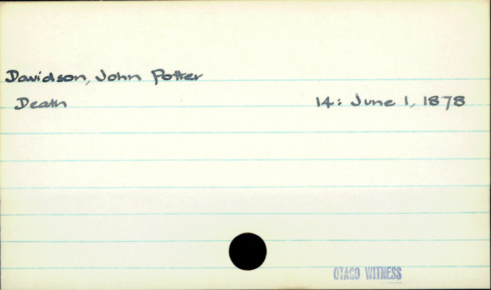 Davidson, John Potter