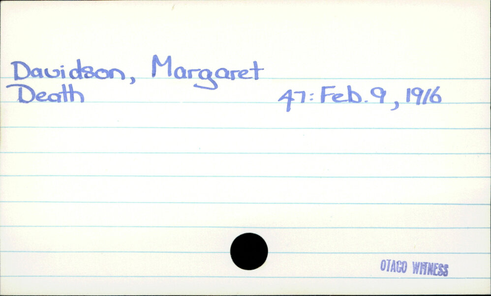 Davidson, Margaret