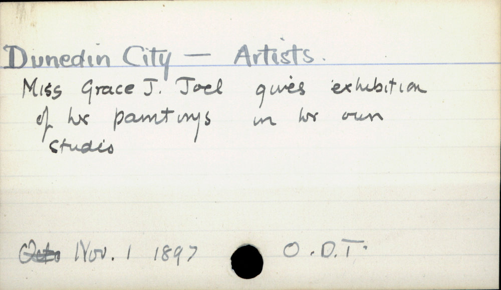 Dunedin City - Artists.